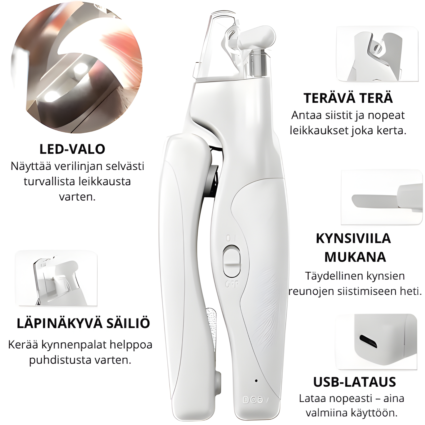 SafeClip – Leikkaa kynnet ilman riskiä tai stressiä